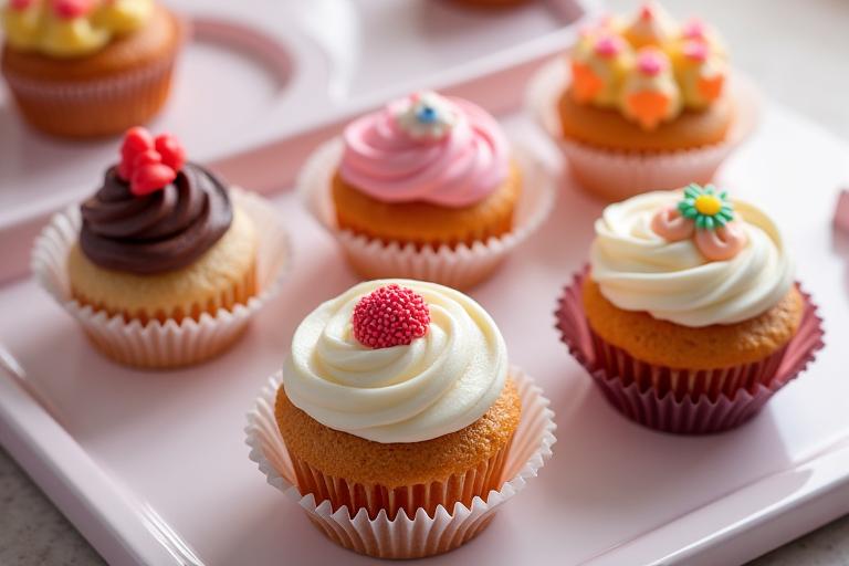 Branded cupcakes and pastries for a corporate event.